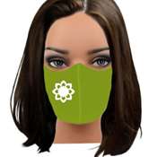 Gaga Fıstık Yeşili Maske Baskı  % 100 pamuklu